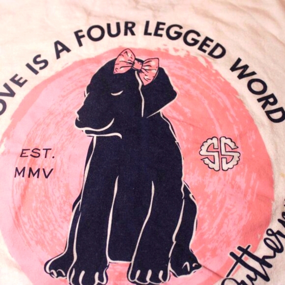 Simply Southern Graphic Tee – “Love Is a Four-Legged Word” – M - Picture 6 of 6